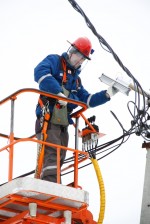 Сотрудники Ярэнерго модернизировали систему наружного освещения в городе Данилове. 